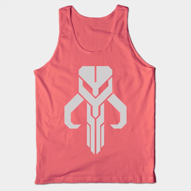 Mythosaur Geometric Emblem Silver Tank Top by IORS